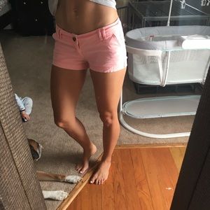 Bright pink khaki shorts size 2